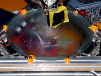 Three pointed Glass cramps and Positioning pins by Shimanagasi