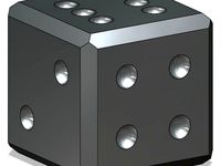 Six-sided dice by mdUJ