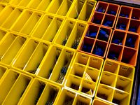 Small parts bins for Harbor Freight parts storage case (#93928) by Tinic