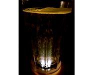 Beer coaster with LED and "Auto-On/Off" by BNI