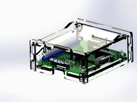 Pi Supply Case for Raspberry Pi Model A+ with Opening Lid by PiSupply