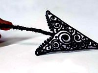 Filigree Arrow Brooch by iwannarox
