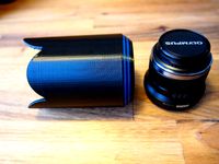 Lens Hood for Olympus M. Zuiko Digital 45 mm (Micro FourThird) with Bayonet mount.   by Youddha