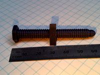 Print friendly threaded bolt/nut by Kezat
