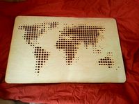 LaserCut World Map by gregario