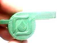 Rep Rap Pro Whistle with bead. by Ergomanina