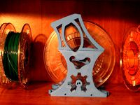 Bowden spool holder for with extruder mount many spools supported by danman1178