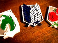 Attack on Titan Survey Corps / Garrison / Military Police Brigade Magnet Set by AndrewSink
