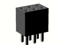 Dual Gender Pin Headers for OpenSCAD by beavertank