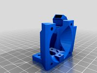 Mini Kossel Hot End Dual Fan (40mm + 30mm) by winneymj13