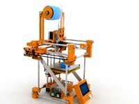 Skeleton 3D : Tiny, compact and transportable 3D printer by Catastrophe