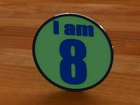 I am (1-90) Birthday Button by 2ROBOTGUY