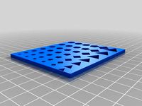 Small calibration panel for holes 85 x 72 mm for small printers like OneUp Tantillius Huxley Printrbot Simple etc. by Maboo