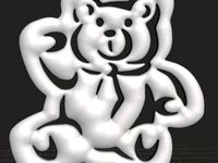 Christmas Tree Ornament - Teddy Bear by 3d-decoratie