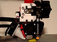 PG35L Micro Extruder for Printrbot Simple Metal (E3D v6 and Ubis hotends) by pbmax
