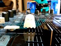 Ghostly DUAL PURPOSE (rotating & sliding control knobs) fader and eq control topper by neothedj