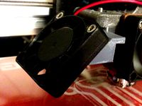 Cooling fan bracket for Makerfarm Prusa I3V by zapta