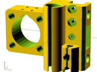 x-end motor idler for Prusa i3 with 45 mm bw rods by radus