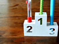 Winner's podium for pens by Tosh