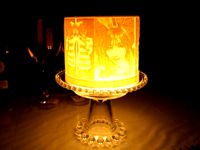 Customizable cylinder lithophane lamp  by jmhong