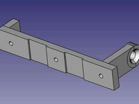 Robo3D front mount bracket (for LCD) by Stargrove1
