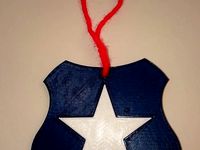 Shield and Star Christmas Ornament by jrejaud