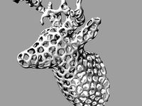 Deer Head Voronoi by pampasnet
