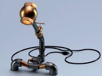 Pipe&fittings lamp by Dape