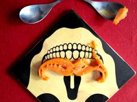 Pumpkin purée skull moustache by 3DigitalCooks