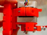 Extruder stepper mount for standard Prusa i3 x-carriage by AndrewBCN
