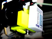 UP! Mini Extruder/Stepper Motor Extra Fan Mount by Bleepsblops