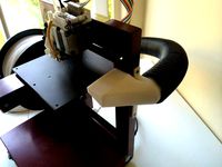 Afinia/UP Print Bay Exhaust Pickup / PLA Cooling Nozzle for 1.5" Tube by jonbot