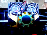 Replicator 2X Cooling Fan Duct - Remix by mattsi