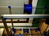 20 mm x 20 mm Aluminium Extrusion Spool Holder by ctheroux