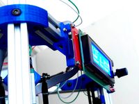 Smart LCD Controller Mount for Mini Kossel with 20mmx20mm extrusion frame by uche_eke