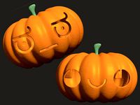 Kaomoji Halloween Pumpkin by Brillist