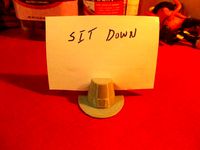 Pilgrim Hat Place card holder by cerberus333