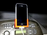 IPhone/smart phone holder for cassette player mounting by LarNil