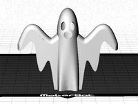 Ghost (hollow) - Print in White, Natural or Glow-in-the-Dark PLA by muzz64