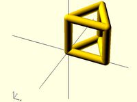 Equilateral Triangle with a linear extruded frame  by vD0gg1t