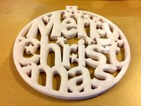 Christmas Tree Ornament - Merry Christmas by 3d-decoratie