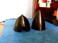 Scale Prop Spinners for the Lanyu Do-335 which is about 1/14.68 scale by Spinnetti