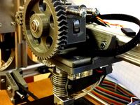 K8200 Extruder plate for a standard Wades Extruder (50 mm hole distance) by Dvogonen
