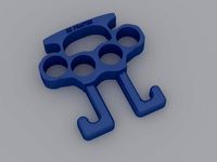 brass knuckles & bag holder by alavanimation