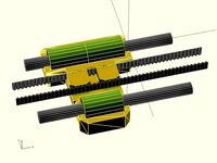 Modified X-Carriage for Prusa i3 "Acrylic", Extended Mountplate and Bed-Autoleveling for Prusa i3 by Aut0mat3d