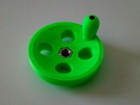 Lathe handwheel with handler by Vallekano