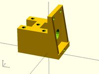 Small Gear Motor Mount (Dagu, other similar motors with 90 degree shaft) by clonardo