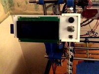 LCD Mount - 13 Grams! RepRap Discount Smart Controller Prusa/Mendel + Others by felixfried78