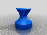 57mm Coffee Tamper with Hex Twist Handle by frntr