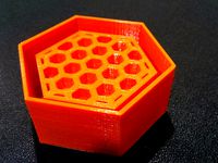 BALiKESiR de 3 BOYUTLU YAZICi 3DYAP Silikon Bal Peteği Kalıbı İçin Model-Silicone Mold Model for Honeycomb by ahmetdonder